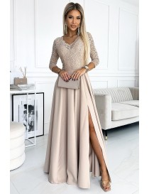 Evening Dress - Lace Bodice