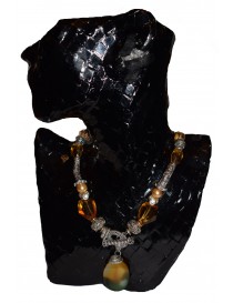 Amber Natural Stone Necklace