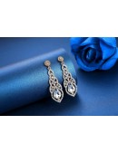 Chandelier CZ Drop Earrings S05