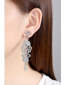 Chandelier CZ Drop Earrings S02