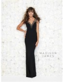 Madison James by Allure Black Evening Dress - 1
