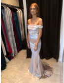 Off-the Shoulder - Evening Dress 