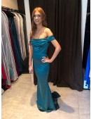 Off-the Shoulder - Evening Dress 