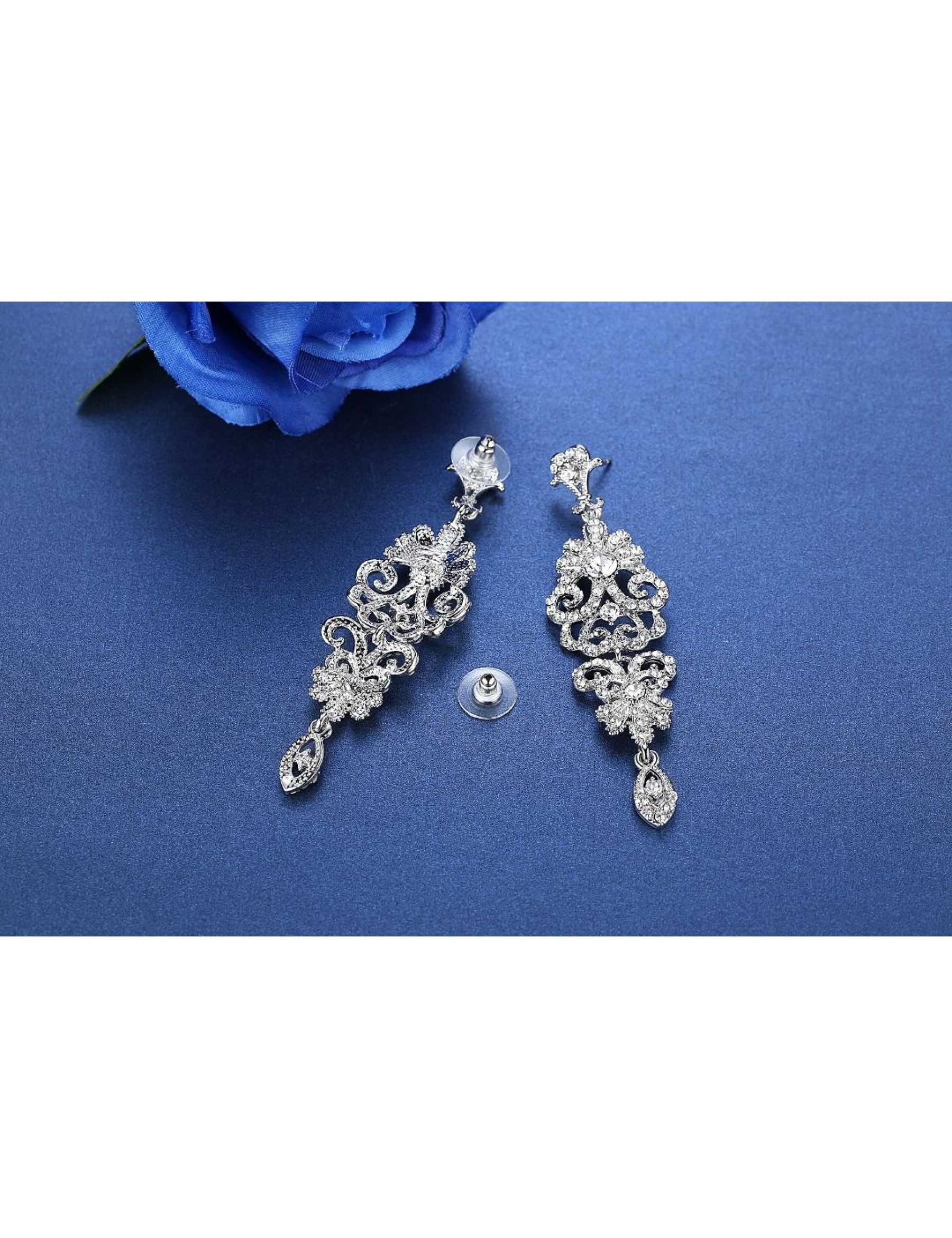 Chandelier CZ Drop Earrings S02