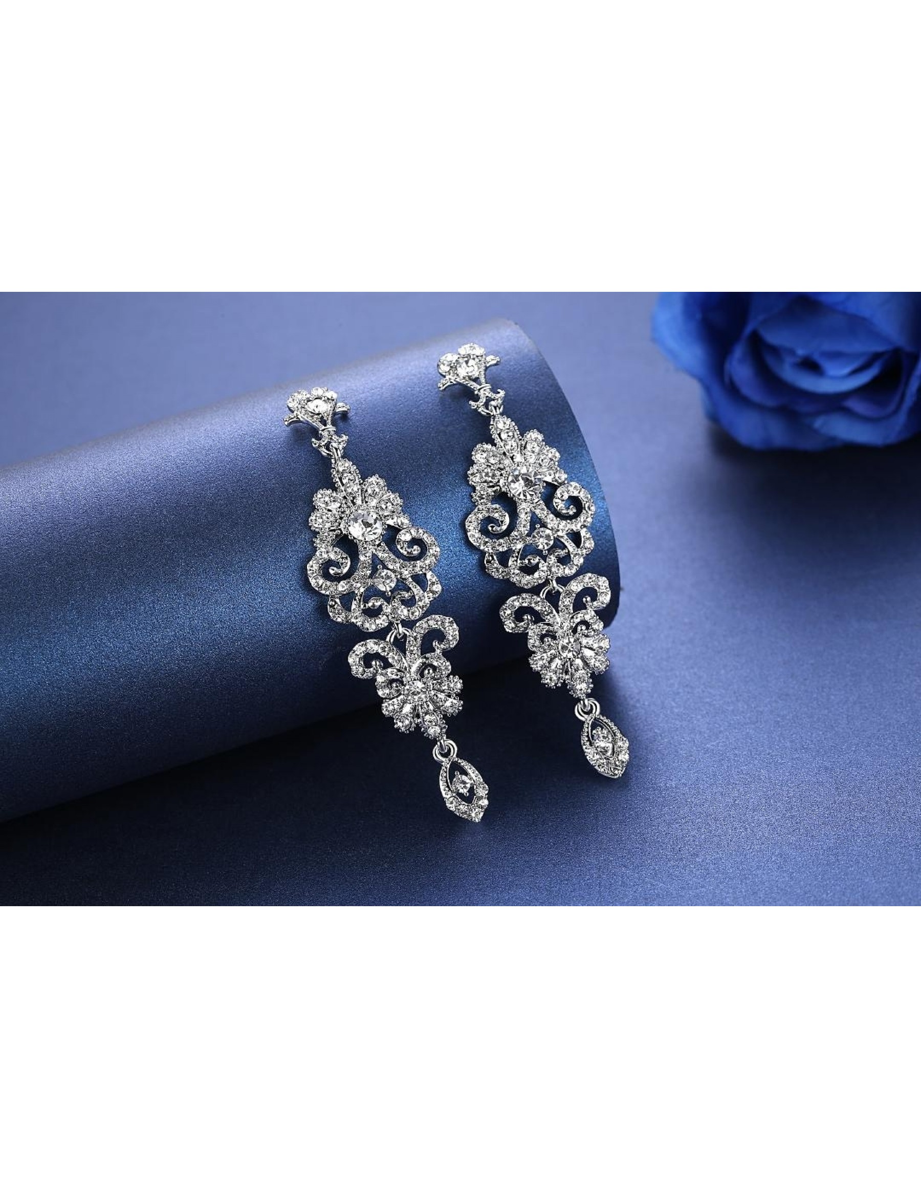 Chandelier CZ Drop Earrings S02