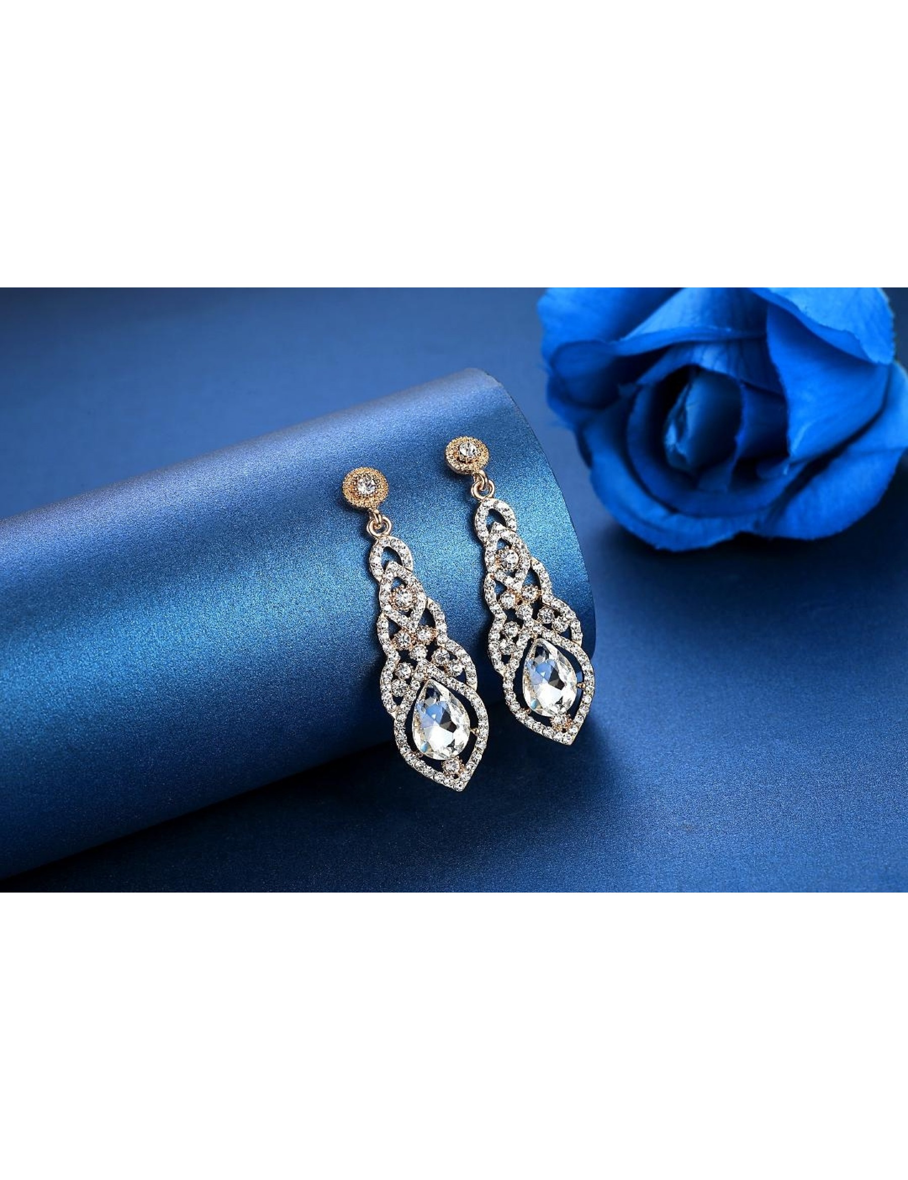 Chandelier CZ Drop Earrings S05