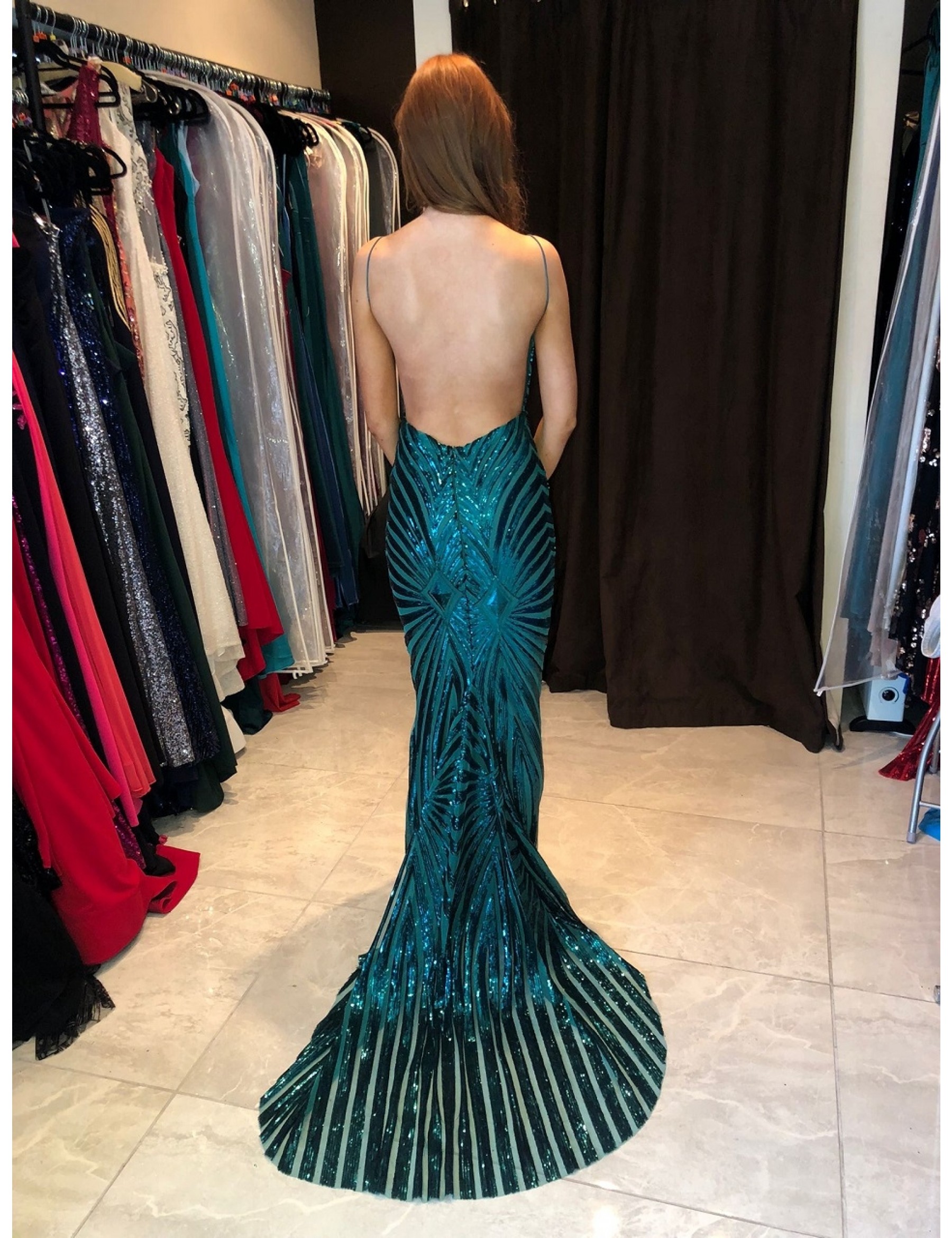 Luxury Sequin Evening Dress  