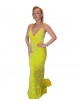 Yellow Sequin Evening Dress